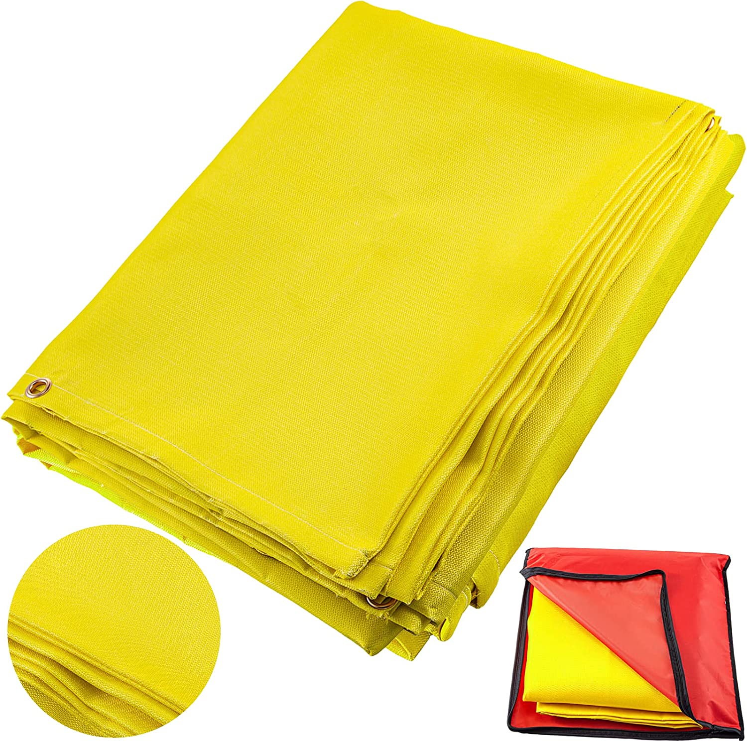 YSTrillion Lot De 2 Couvertures Anti-feu - 1x1,5 M - Norme EN 1869 | Pour Cuisine, Voiture, Maison, Camping | Protection Incendie Polyvalente