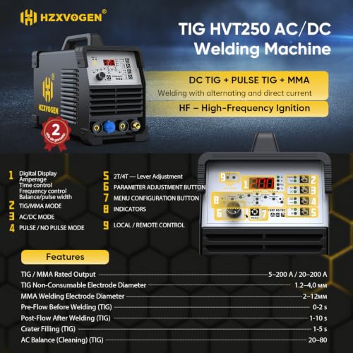 Poste à souder HZXVOGEN HVT250P
